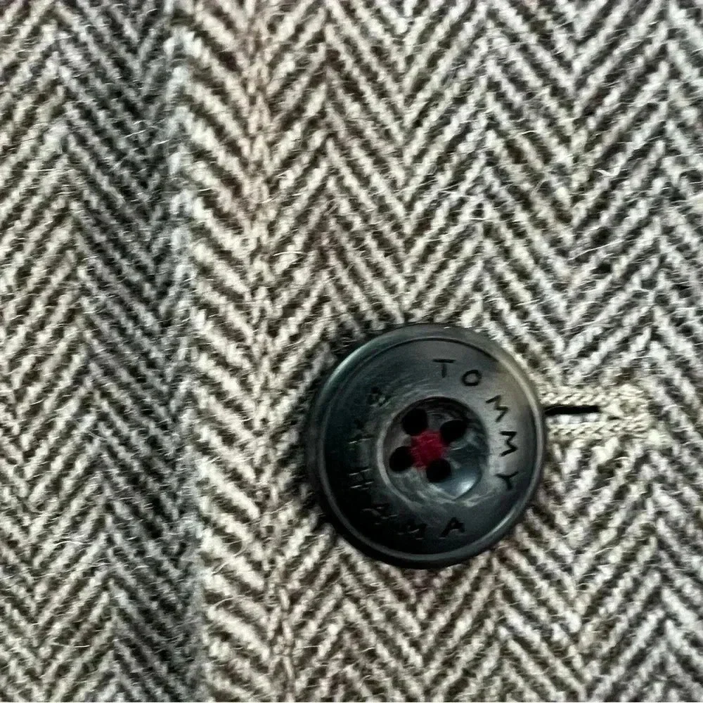 Tommy Bahama Brown Wool Blend Herringbone Tweed Blazer Elbow Patches Sz‎ L